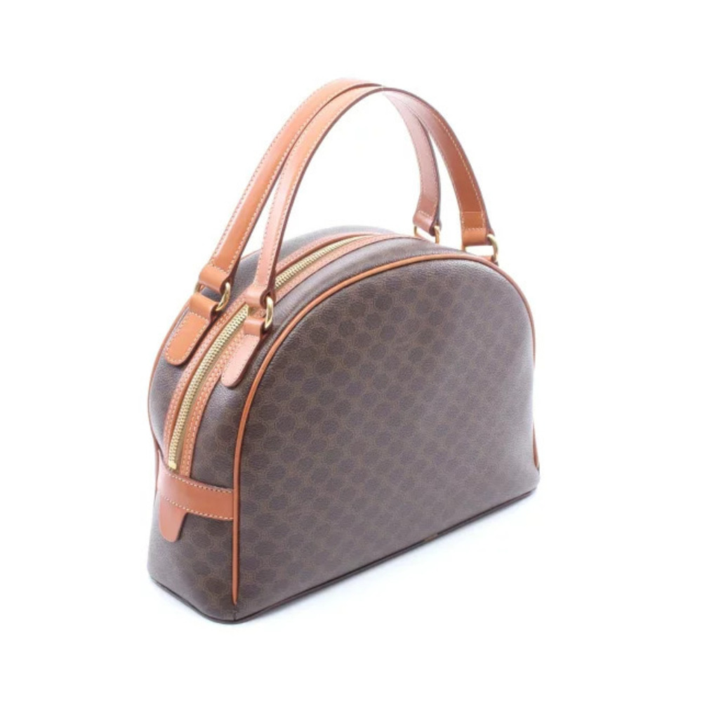 Celine Macadam Handbag Canvas Leather Brown - Picture 2 of 7